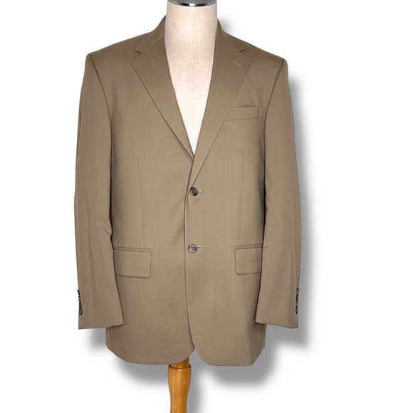 Nautica Mens 40R Regular Fit Wool Two Button Blazer Sport Coat Jacket Preppy - Picture 1 of 8